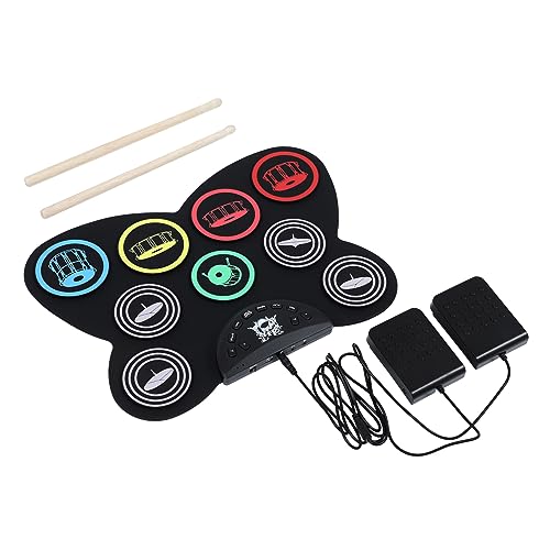 Batterie électronique percussion avec fonction enregistrement pour débutants et enfants