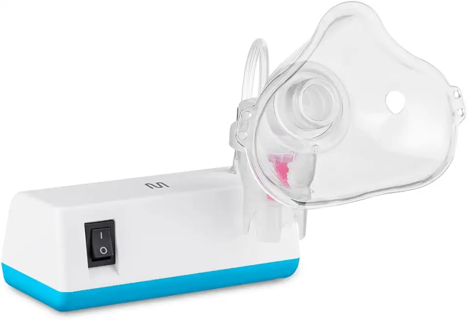 Inalador e Nebulizador de Ar Comprimido Bivolt, Silencioso e Compacto Multi Saúde - HC697E