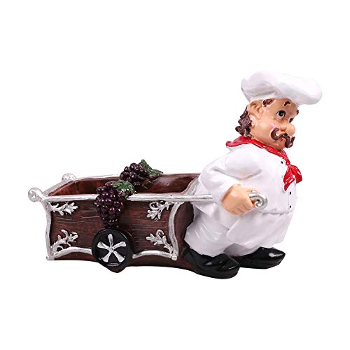 Décoration de restaurant haut de gamme avec le Chef de résine porte-carte RS-001