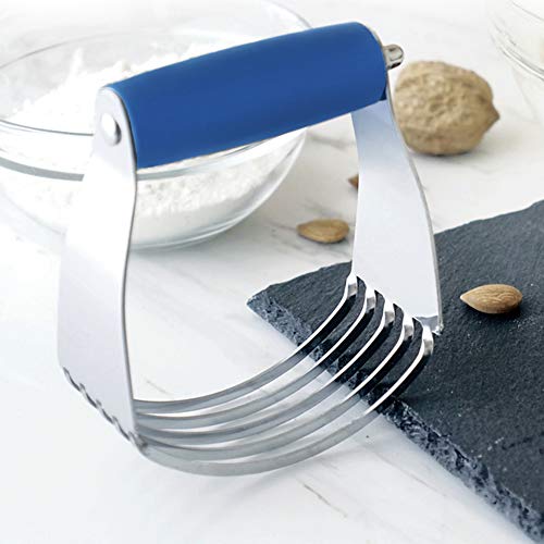 Pastry Cutter Set, Eagmak Pastry Blender And Dough Scraper, Professional Stainless Steel Dough Cutter/Blender Scraper Set For Kitchen Baking Tools (Blue) #TOP3