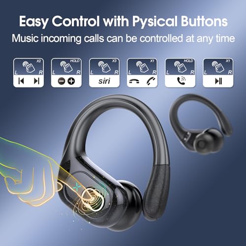 Aptkdoe HD65 Wireless Earbuds – 75-Hour Battery, IPX7 Sport Fit — view 7