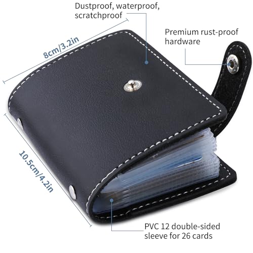 Slim Credit Card Wallet Minimalist Black Front Pocket Wallet Holder Portable Slim Pocket Wallet for Women Men Cash ID Card Business Card Case3