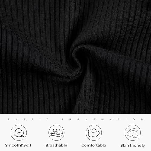 Image of Weixinbuy Toddler Girl Fall Winter Clothes Solid Long Sleeve Ribbed T-Shirt Knit Tops Plaid Button Mini Skirts Set Outfits