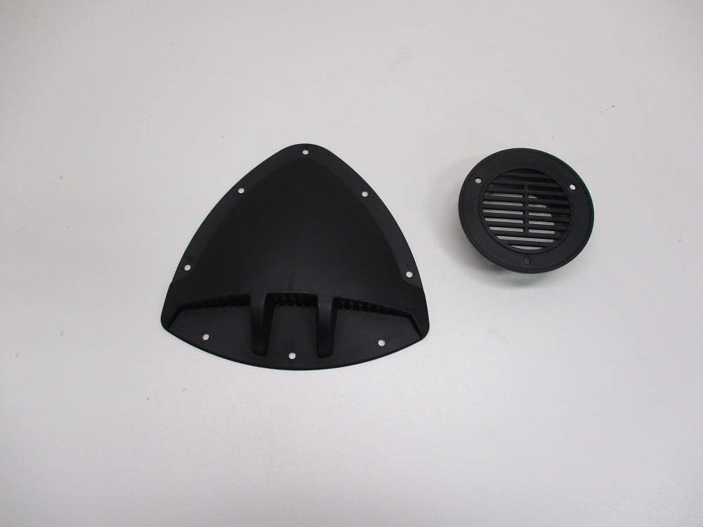 CTW Unique Black Aero Design RV ATV Cycle Truck Cargo Work Trailer Side Air Vent