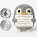 Tixlux Pocket Hug Fr&ouml;hlicher Pinguin, Kreative Strickwolle Pinguin Puppe und Kleine Umarmung Gl&uuml;cksbringer, MutmacherGeschenk, Gute Besserung Geschenk, Einschulung Geschenk(Grau)