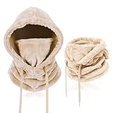 AYPOW Pasamontañas Térmicos de Invierno para Mujeres Hombres,Mascarilla Moto Capucha para Bicicleta Motocicleta Snowboard Ciclismo