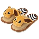 [ポケットモンスター] ポケモン イーブイ かわいい 履き心地 歩きやすい [ニッポンスリッパ] おしゃれ [キャラクター] ブラウン 茶色 18cm-20cm 210084 スリッパ ルームシューズ 拖鞋 室内 来客用 にも