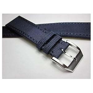 Handgemaakte nylon lederen hoge kwaliteit mode blauwe horlogeband strap sport horlogeband armband riem man 20mm 22mm…