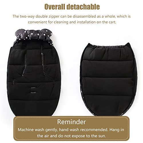 DARUOAND A2B Saco de dormir para carrinho de bebê universal de inverno quente de lã grossa para cria