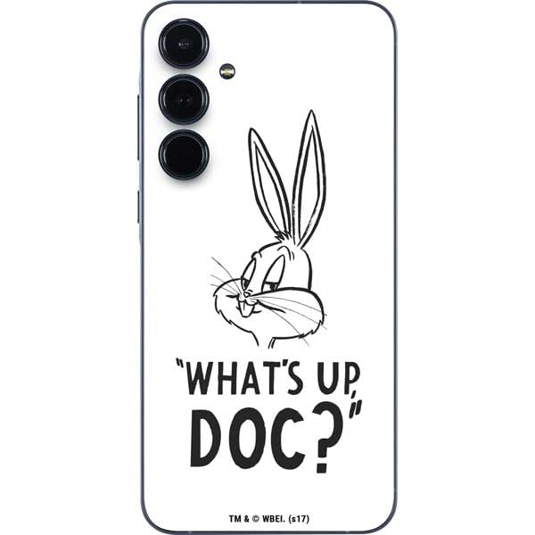 Skinit Decal Phone Skin Compatible with Galaxy A36 5G - Officially Licensed Looney Tunes Bugs Bunny Whats Up Doc Design