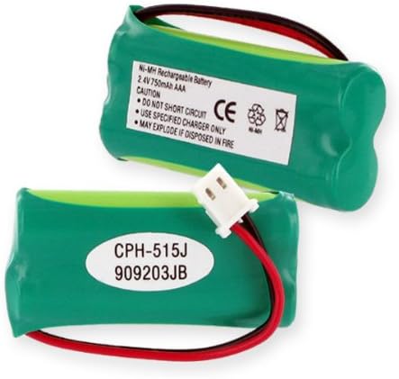 750mA, 2.4V Replacement NiMH Battery for Vtech CS6309 Cordless Phones - Empire Scientific #CPH-515J