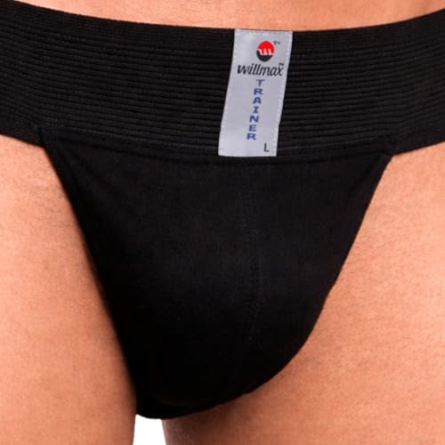 Image of NINQ Men's Athletic Supporter Underwear with Elastic Waistband, Breathable Fabric Gym Support Brief, Comfortable Innerwear for Sports, Workout, Running & Training