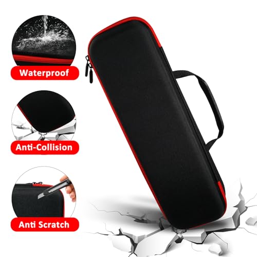 Image of Hard Carrying Case for Revlon Hair Dryer Brush Original 1.0 /Plus 2.0,Portable Travel Storage Bag Compatibility with All Brand Hot Tools Volumizer Hot Air Brush (Red)