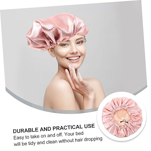 Bonnet de nuit double couche imperméable pour protéger le brushing - 7
