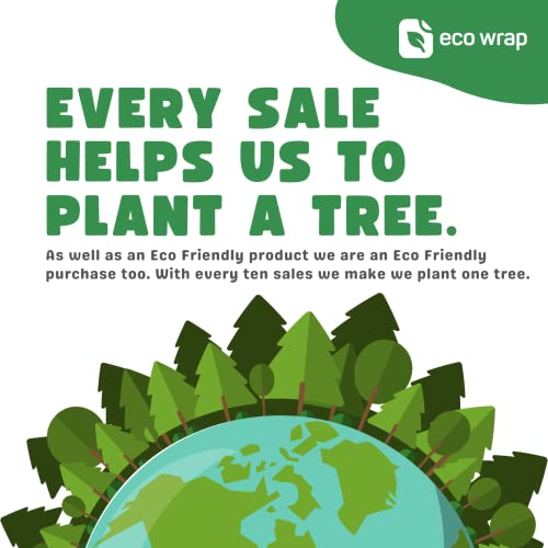 4 x Sky Blue Birthday Wrapping Paper - HUGE 43% BIGGER [84cm x 60cm] Eco Friendly Recyclable Premium Happy Birthday Gift Wrap (4 Sheets & 4 Tags) - Image 5