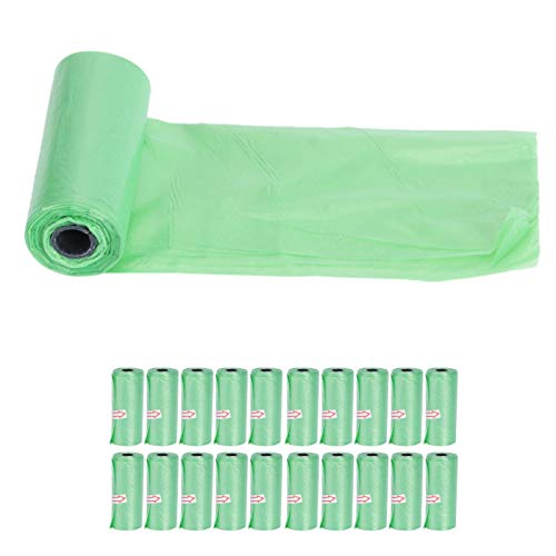 Ecológico y biodegradable, bolsas de basura para desechar en el hogar, accesorio para pañales de bebé para viajes, actividades al aire libre,(green)