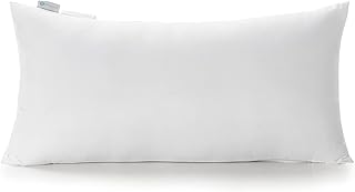 Acanva Polyester Decorative Rectangle Throw Pillow Inserts, Hypoallergenic Form Stuffer Cushion Sham Filler, 16x26, White, 1 Count (Pack of 1)
