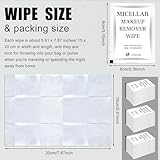 Ctosree 150 pcs Makeup Remover Wipes Bulk Individually Wrapped Makeup Wipes Single Remover Cloth Facial Cleansing Pads for Mascara Lipstick Oil Dirt Face Skin Travel Hotel(White)