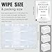 Ctosree 150 pcs Makeup Remover Wipes Bulk Individually Wrapped Makeup Wipes Single Remover Cloth Facial Cleansing Pads for Mascara Lipstick Oil Dirt Face Skin Travel Hotel(White)