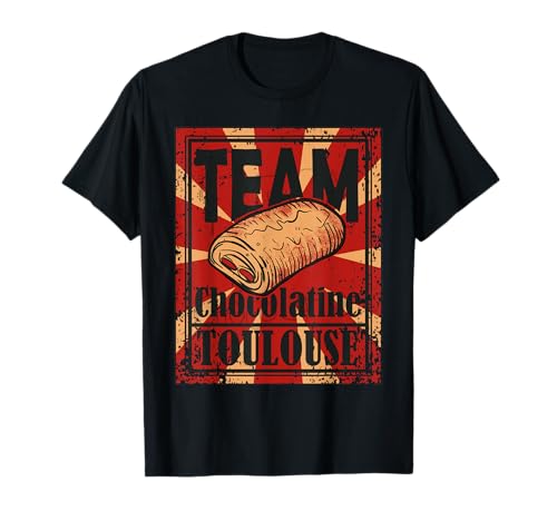 Póster de Team Chocolate estilo revolucionario Toulouse divertido Camiseta
