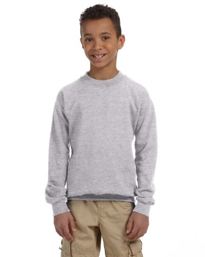 Gildan Heavy Blend Youth Crewneck Sweatshirt, Sport Grey, X-Small