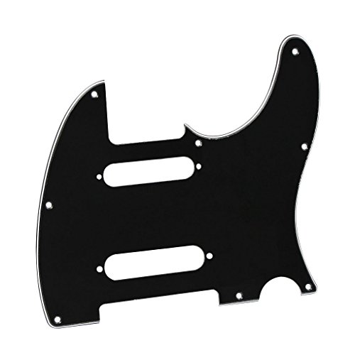 IKN Plaque à gratter avant pour guitare 8 trous SS Pickguard avec vis de montage pour style Tele Nashville standard, 3… - Les Beatles, Paul McCartney, John Lennon, RIngo Starr, George Harrison IKN Plaque à gratter avant pour guitare 8 trous SS Pickguard avec vis de montage pour style Tele Nashville standard, 3… – Image 3