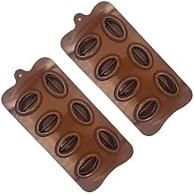 7-Cavity Silicone Cake Mold Set Coffee Bean Shape Chocolate Candy Molds for Baking for Cake Decorating and DIY Projects
