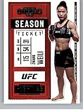 2021 Panini Chronicles UFC Contenders Season Ticket #10 Zhang Weili Strawweight Official MMA Trading Card in Raw (NM or Better) Condition