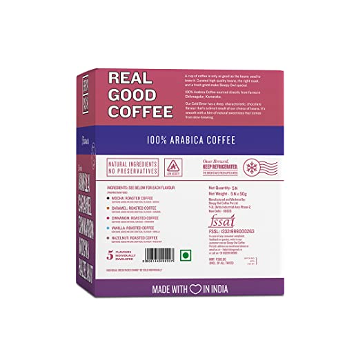 Image of Sleepy Owl Coffee Flavour Bomb Cold Brew Packs | 5 Flavours | Set of 5 Packs - Makes 15 Cups | 3 Step Brew - No Equipment Required | Cold Brew Coffee | 100% Arabica Beans