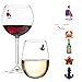 Sailing Nautical Magnetic Wine Charms - Works on Acrylic Glasses So Perfect for the Boat - Set of 6 by Simply Charmed