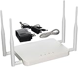 EnGenius 802.11ac 2x2 Dual Band, high-powered, long-Range, 26 dBm, Indoor Desktop Wireless AP with 4x 5 dBi External Detachable Omni Directional Antennas,  Access Point/Client Bridge/CPE, 802.3af/at (ECB1200)