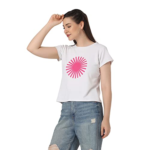 Image of GRECIILOOKS T Shirt for Women | Women T Shirt | T Shirt Women | Casual Loose Fit | Oversized T Shirt for Women | T-Shirt for Women