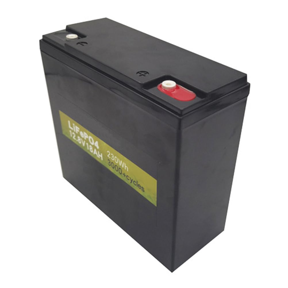 Batteria di accumulo di energia da 12,8 V Batteria al Litio Ferro fosfato da 12,8 V 18 Ah per Motore da 0 a 250 W con Scheda di Protezione BMS