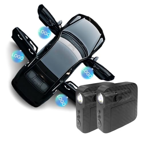 2Pcs Custom Car Door Lights Logo LED Projector | Personalized Projection Lights Logo Car Door Step Courtesy Welcome Lights, DIY Your Logo/Photo/Text