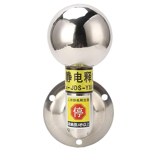 Image of Body Electrostatic Discharge Device, Stainless Steel Touch Quick Response L Shape Wall Mount Human Body Static Remover for Chemical, DEEBOWw1p0odxs78