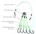 Deep Drop Fishing Rig, 5 Demon Circle 6/0 Hooks with Glow Sleeve, Deep Drop Snapper Rig