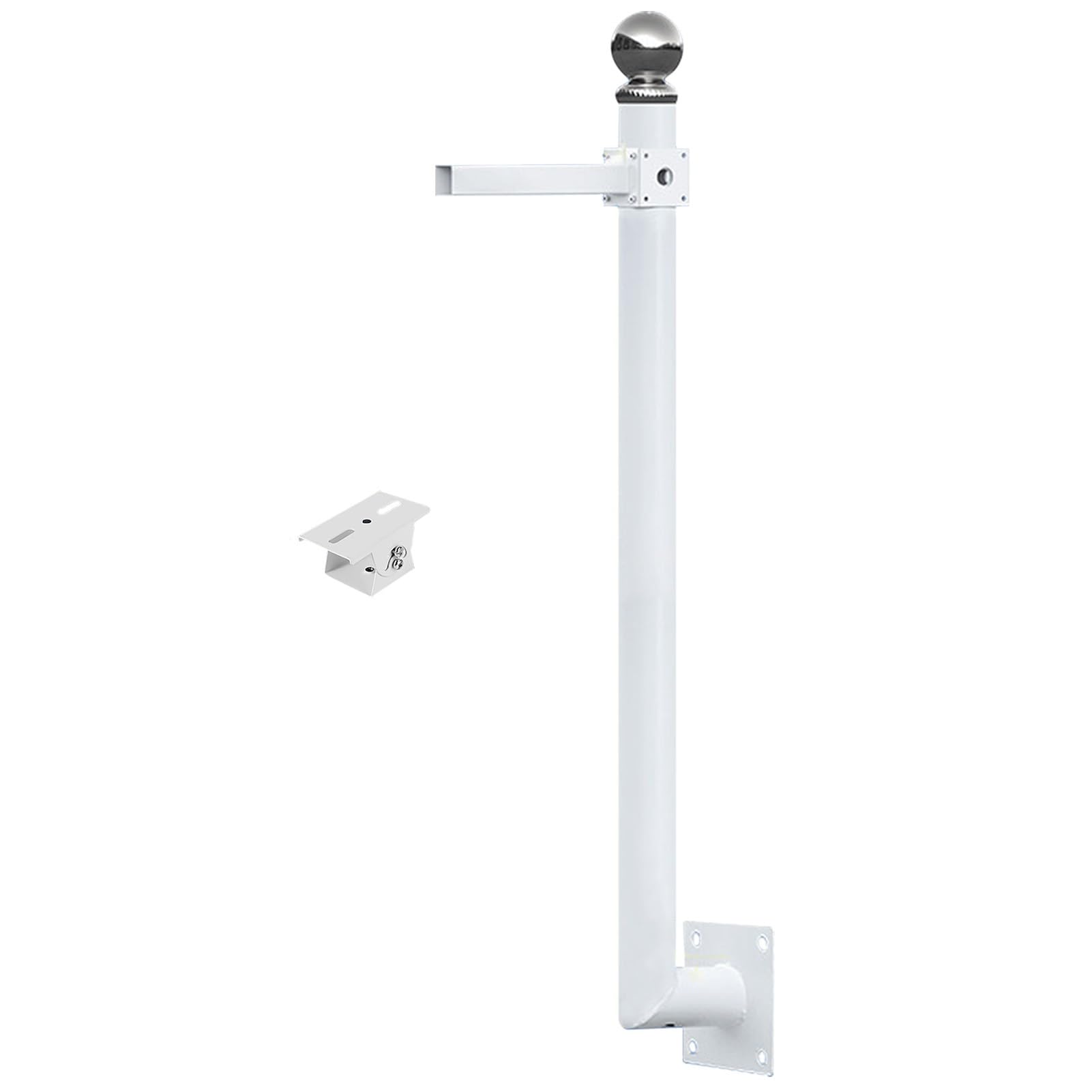 Supporto per telecamera di sicurezza, staffa di sorveglianza a forma di L per parete, 1,5 m, supporto CCTV per area residenziale