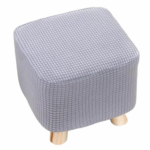 スツールカバー 四角 木足スツールカバー 2枚セット 正方形 フィット 踏み台 ストレッチ 丸椅子カバー プチスツール 足置きカバー 足置き台カバー チェア 正座椅カバー 保護 洗える 春 夏 伸縮性 柔らかい 秋 冬