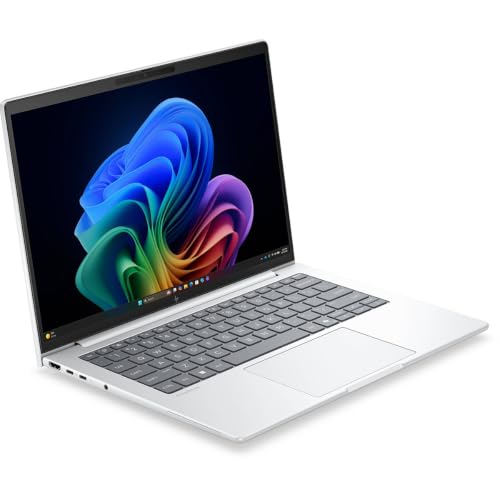 Image of HP EliteBook 8 G2i 14 inch Copilot+ PC Notebook - WUXGA - Intel Core Ultra 7 Series 3 355-32 GB - 512 GB SSD - English Keyboard - Glacier Silver Aluminum - Intel Chip - 1920 x 1200 - Windows 11 Pro - -