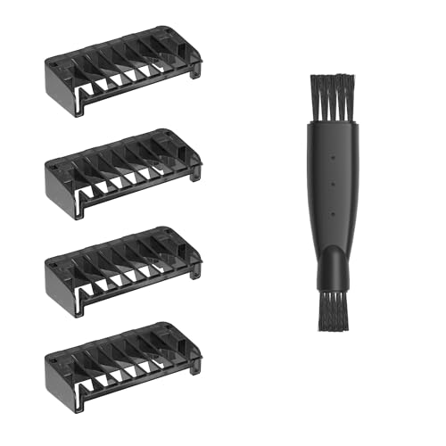 Sabot pour Tondeuse 1/2/3/5mm 4 Sabots Barbe Compatible avec QP2515 QP2530 QP2630 QP2734 QP2830...