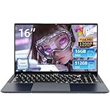 MOGIKK 16 Pouces Ordinateur Portable, Core i5 8210Y Processeur 16Go RAM 512 Go SSD, PC Portable écran 1920 x 1200 IPS, RJ45, USB 3.0, HDMI, BT 5.0, Laptop Pavé Numérique Rétroéclairé