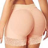 Women Butt Lifter Padded Control Panties Hip Enhancer Underwear Body Shape Control Panties Boyshorts Shapewear Brief Butt Lifter Panties Tummy Control Butt Lifting Seamless Padded Underwear Khaki M