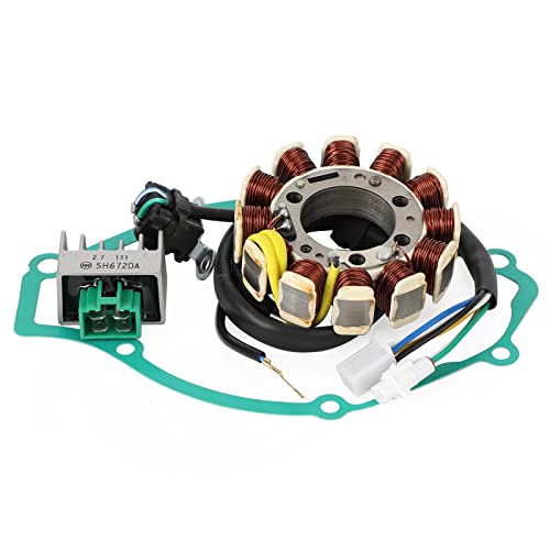 Bruce & Shark Motocicleta Kit Alternador Estator + Regulador + Junta OEM：3D6-H1410-00 para Yamaha XT125R XT125X 2005-2006