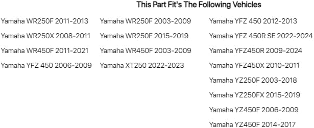 Tusk 4-Stroke Oil Change Kit Yamalube Hi-Perf. Synthetic 10W-40 Compatible with Yamaha YZ250F 2003-2018/WR250F 2003-2019/WR450F 2003-2021/YZ450F 2006-2009, 2014-2017