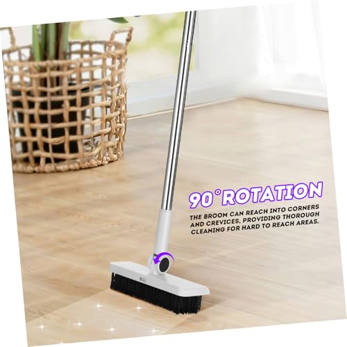 MAGICLULU 1 Satz Besen Set mit Kehrschaufel Faltbesen für und Außenreinigung Langlebig Platzsparend mit Ausziehbaren Zähnen zur Einfachen Haarentfernung Robustes Kunststoffmaterial – Bild 6