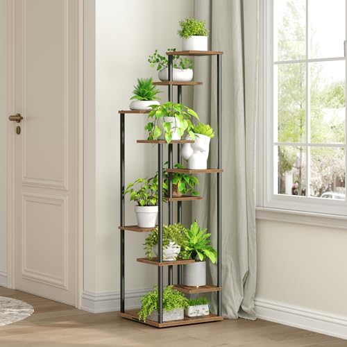 Image of Yzosvki 10 Tier Plant Stand Indoor Tiered Corner Plant Shelf