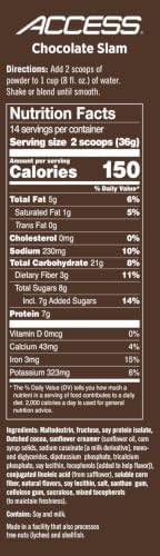 Melaleuca Access Exercise Shake, Chocolate Slam, 17.8 Oz, 14 Servings - 1