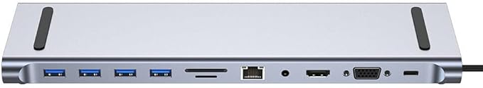 SANOXY Docking Station 11 en 1 HDMI USB 3.0 C Hub 3.5MM VGA miniatura 6