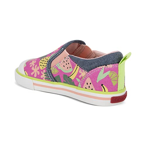 See Kai Run, Italya Sneakers for Kids, Hot Pink Tropical, 42
