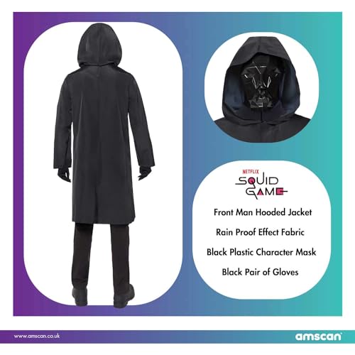 amscan-Unisex-Adults-Officially-Licensed-Squid-Game-Front-Man-Deluxe-Fancy-Dress-Costume-Size-XS-XL